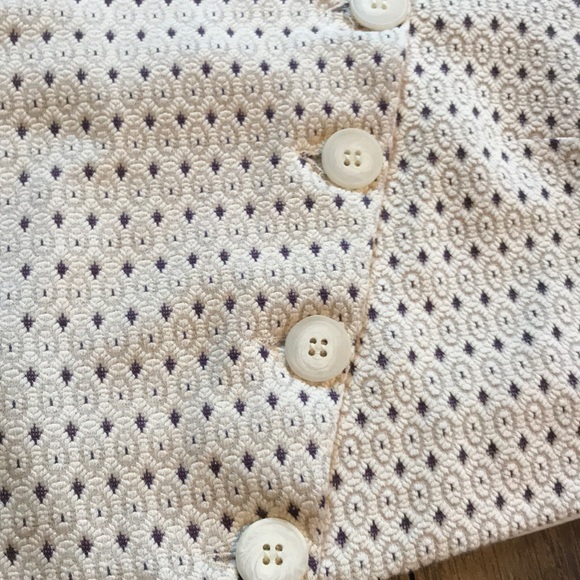 Free People Cream Button Down Crop Top - Picture 3 of 5